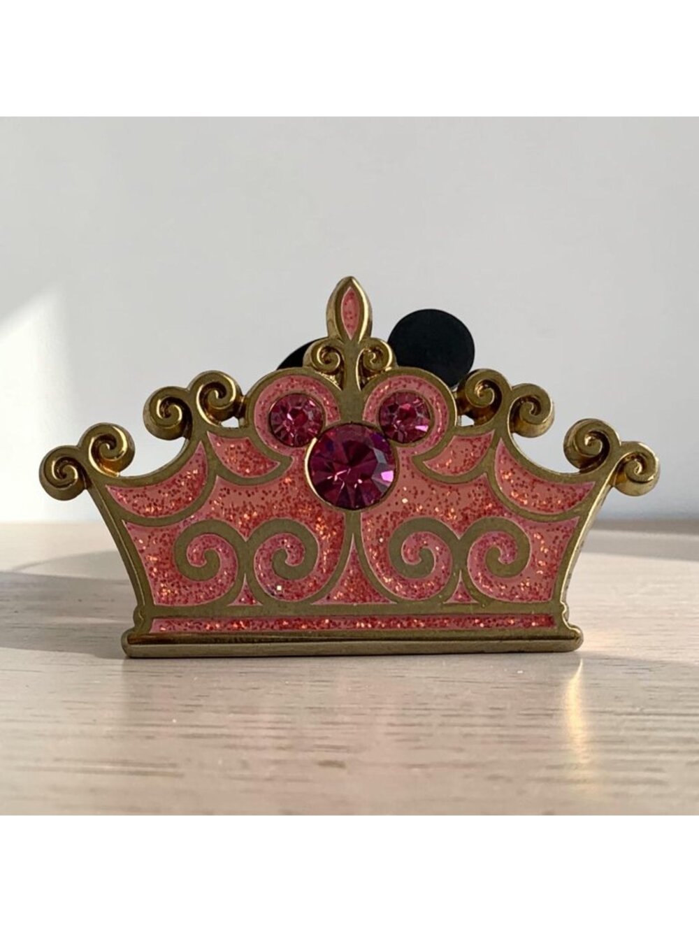 Disney Princess Crown - Pink with Jewels Collectible Pin from 2006
